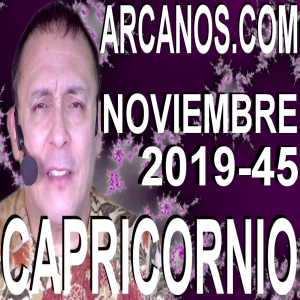 CAPRICORNIO NOVIEMBRE 2019 ARCANOS.COM - Horóscopo 3 al 9 de noviembre de 2019 - Semana 45
