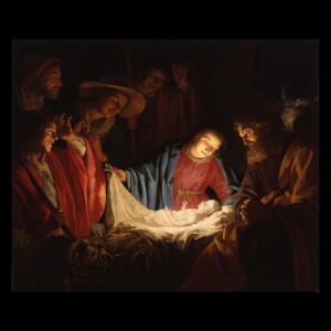 ADVENT (Week 3, Day 1): Adoration of the Shepherds by Gerad van Honthorst & Psalm 63