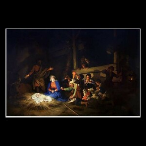 CHRISTMAS DAY: 1 John 9 & Adoration of the Shepherds by Christian Dietrich