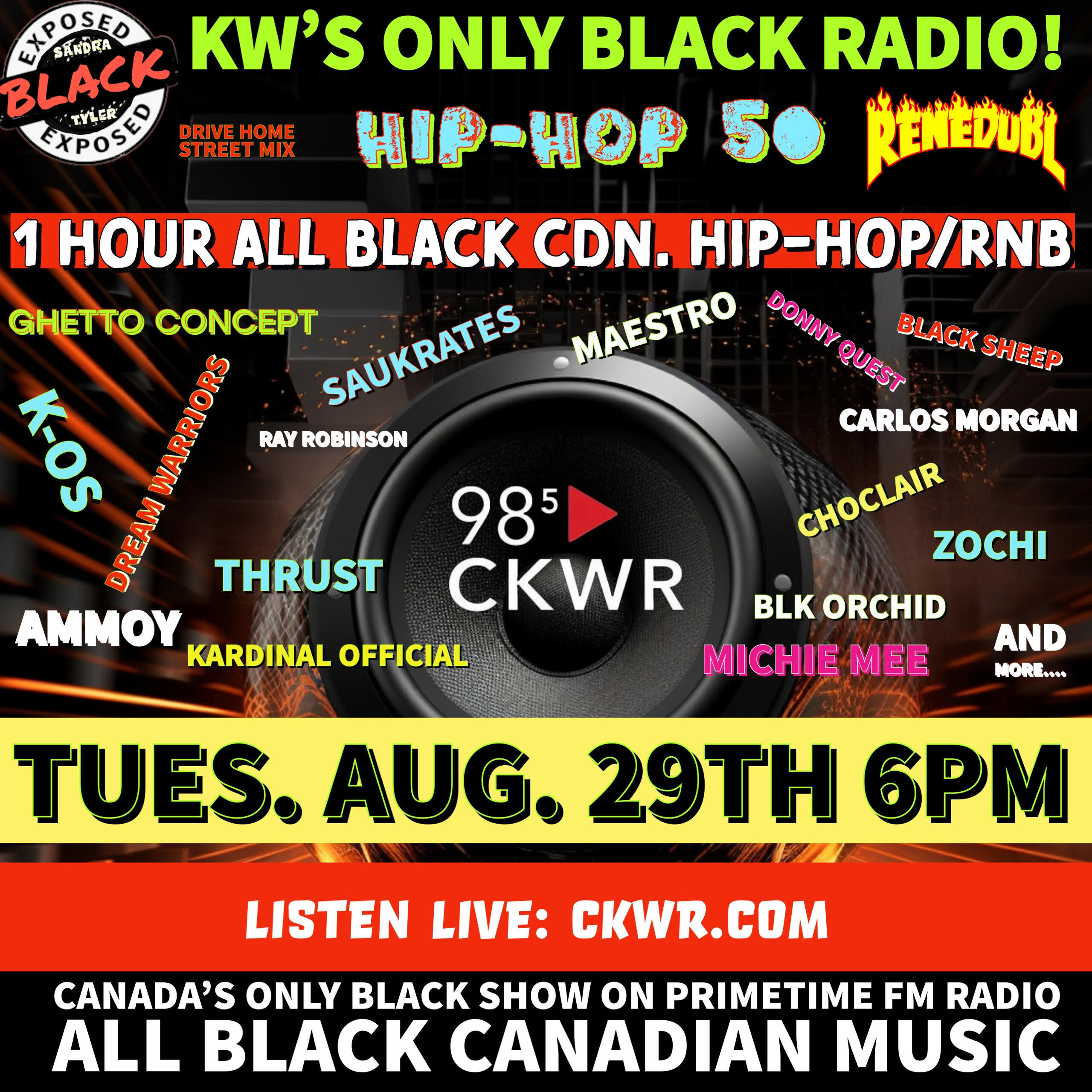 BLACK EXPOSED ENT. ALL BLACK CDN HIP HOP & RNB