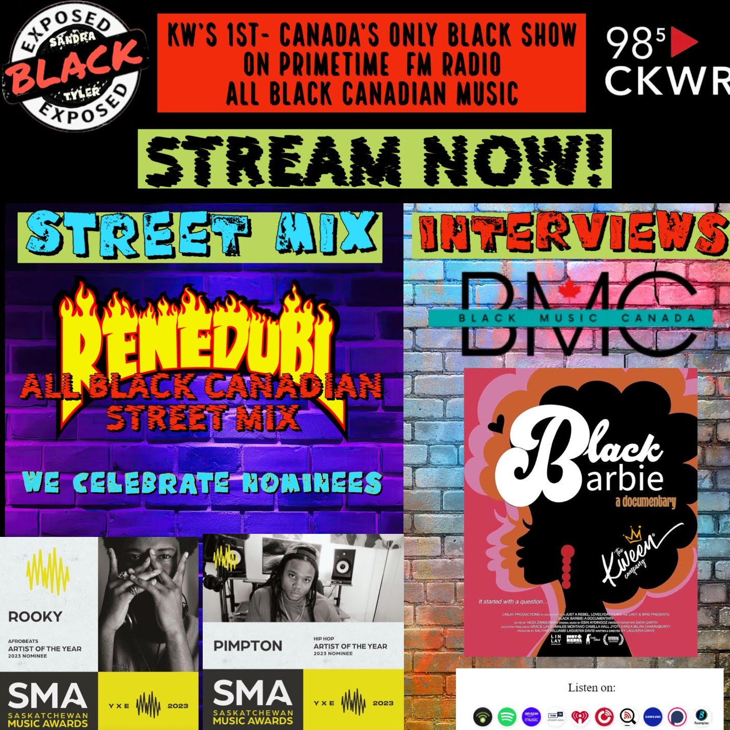 BLACK EXPOSED ENT. ALL BLACK CDN HIP HOP & RNB