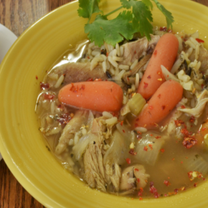 298P - A Steaming Hot Bowl of Summertime Turkey Soup