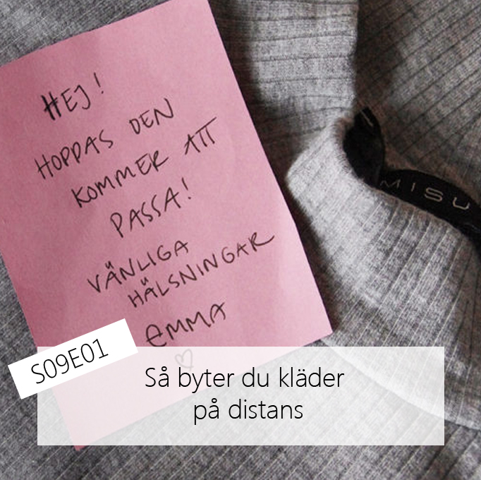 S09E01 - Så byter du kläder på distans