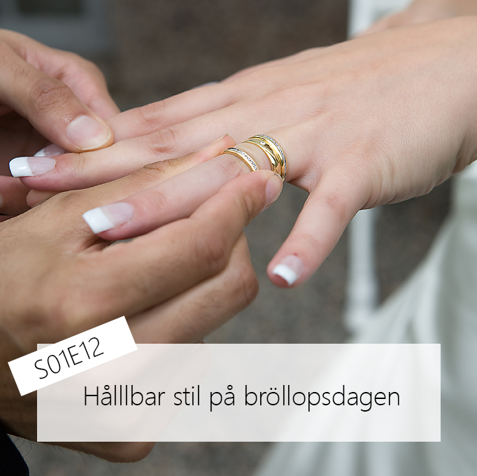 Hållbar stil på bröllopdagen