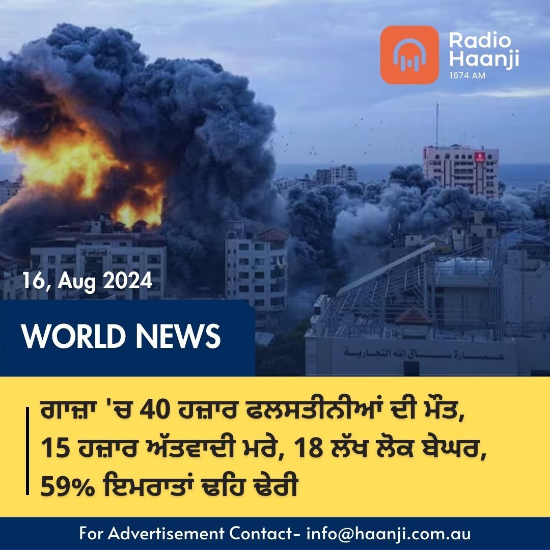 World News 16 Aug,  2024 | Radio Haanji | Gautam Kapil