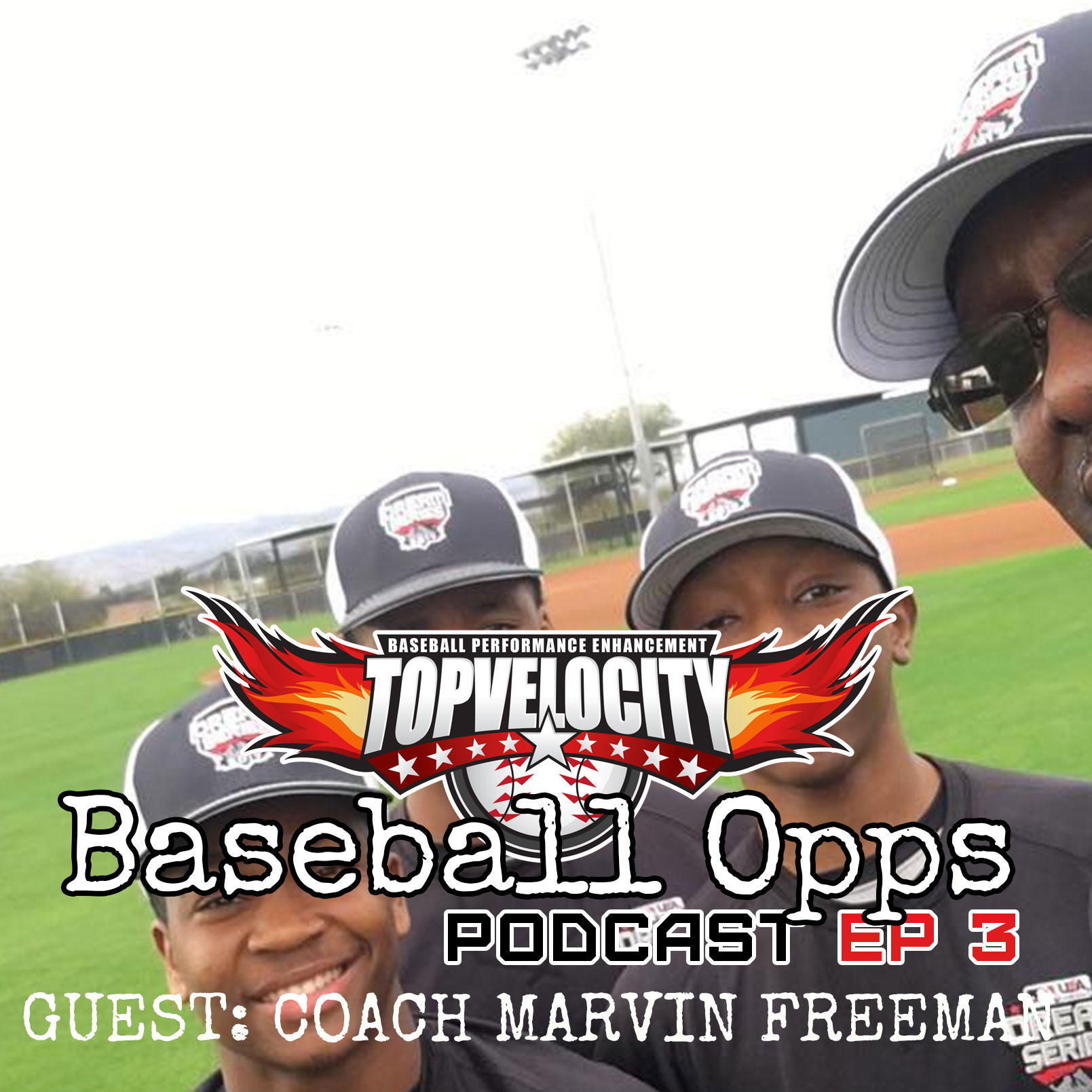 Coach Marvin Freeman with Freeman Baseball on Baseball Opps with TopV