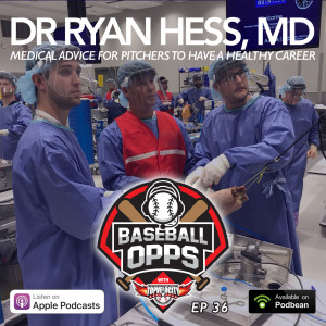 Medical Advice for Pitchers to Have a Healthy Career with Dr Ryan Hess, MD on Baseball Opps with TopV