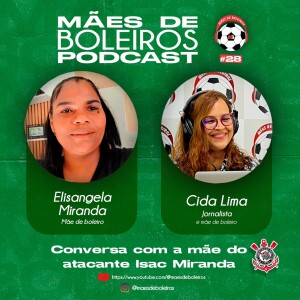 #28 Elisangela Miranda, mãe do Isac Miranda, atacante do Corinthians, fala da determinação do filho em ser jogador.