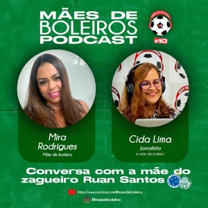 #10 Mira Rodrigues, mãe do zagueiro Ruan Santos, do Cruzeiro/MG e esposa do ex-zagueiro do Santos FC Narciso, conta como é ser mãe e esposa de jogador..