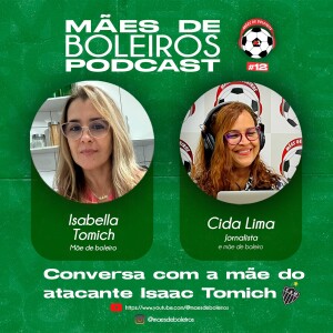 #12 Isabella Tomich, mãe do atacante Isaac Tomich, do Atlético Mineiro, conseguiu unir duas paixões: o filho e o Galo..