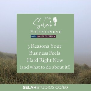 60 || 3 Reasons Your Business Feels Hard Right Now And What To Do About It