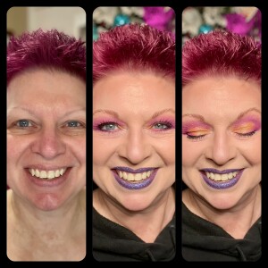 S2 Ep45 - Colossians 3:17 New Year Sparkle: Glittery Purple Lips & Dazzling Eyes with Warrior III & Moondust!