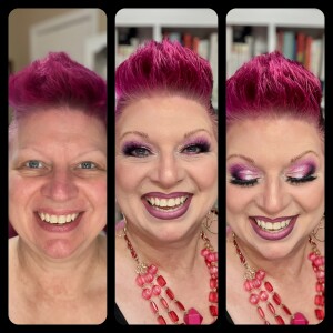 S3 Ep12 - James 1 Pink & Black Cut Crease Eyeshadow Tutorial for Beginners 40+