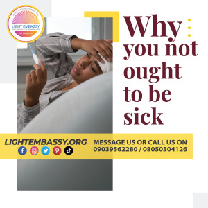Why you not ought to be sick