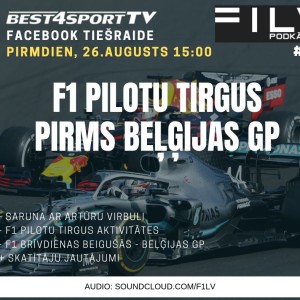 F1LV Podkāsts #45: Pilotu tirgus situācija pirms Beļģijas GP