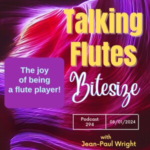 The flute players secret to avoiding comparison !  E:294 ’Bitesize’ with Jean-Paul Wright