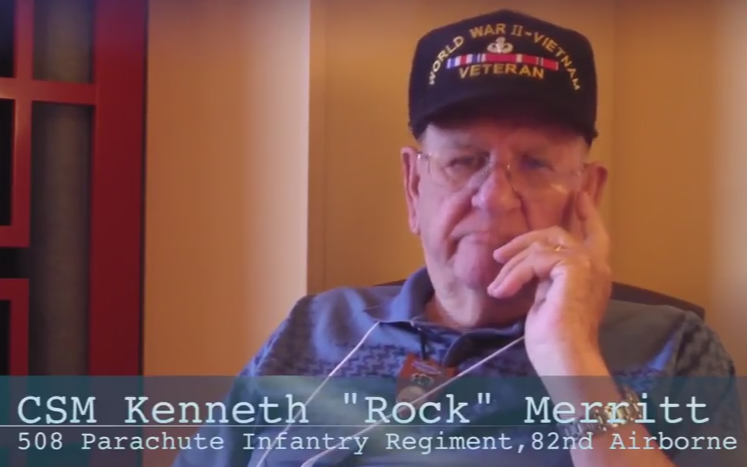 WWII Veteran CSM Kenneth "Rock" Merritt Part 2 from Dallas