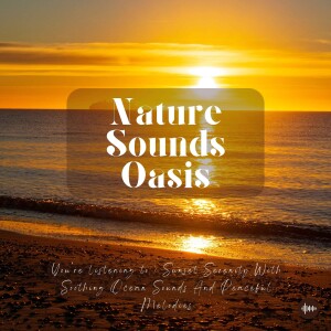A Magical Sunset By The Ocean With Soothing Ocean Sounds, Waves & Relaxing Music | Nature Sounds Oasis, Sleep Music, Sleep Sounds, Beach Soundscape, S...