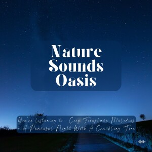 Cozy Fireplace Melodies | Crackling Fire & Night Sounds | Nature Sounds For Sleep, Meditation, Relaxation, Studying Or Focus | Sleep Music, Sleeping Sounds, Zen, Rain, Música Relajante Para Dormir