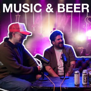 Drinking craft beer backstage with the band JAWS