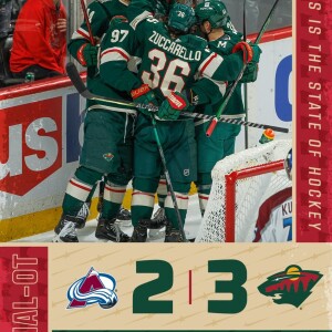 Wild 3, Avalanche 2, OT - Full Postgame Show @KFAN1003