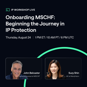 Onboarding MSCHF: Beginning the Journey in IP Protection