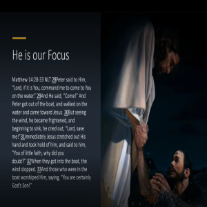 He is our focus