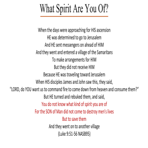 What Spirit Are You Of?