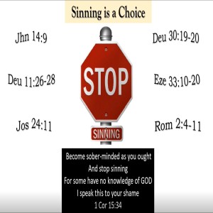 Stop sinning