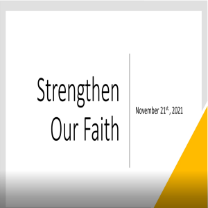 Strengthen our Faith