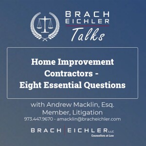 Home Improvement Contractors – Eight Essential Questions with Andrew Macklin