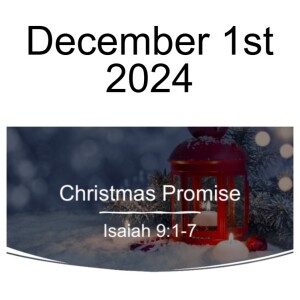 Dec. 1st 2024 Christmas Promise