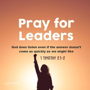 Leaders Prayerline for Jan 1, 2023