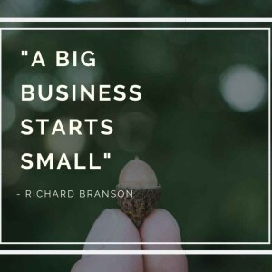 A big business starts small. - Richard Branson