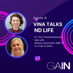 Vina Talks ND Life with Barbara Schonhofer, Episode 16 hosted by Dr Vina Theodorakopoulou FRSA