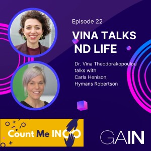 Vina Talk ND Life Podcast with Carla Henison of Hymans Robertson, hosted by Dr Vina Theodorakopoulou