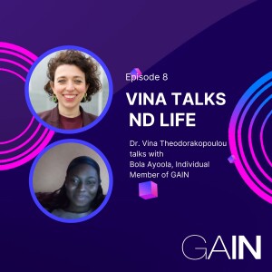 0:15 / 49:13   Vina Talks ND Life with Bola Ayoola - Episode 9, hosted by Dr Vina Theodorakopoulou FRSA