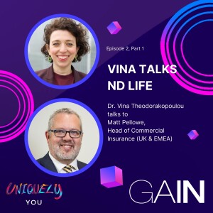 Vina Talks ND Life with Matt Pellowe - Episode 2, Part 1, hosted by Dr Vina Theodorakopoulou FRSA