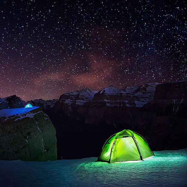 camping under the stars