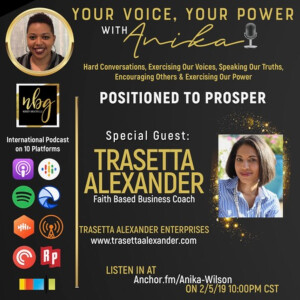 Positioned to Prosper-Faith Based Business Coach Trasetta Alexander