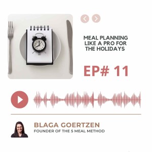 Episode 11 Meal Planning Like a Pro for the Holidays