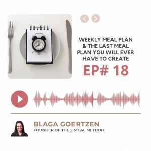 Episode 18 Weekly Meal Plan and the Last Meal Plan You Will Ever Have To Create