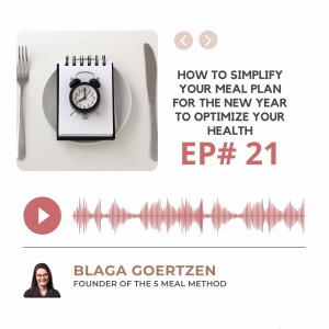 Episode 21 How to Start The New Year With a Simplified Meal Plan to Optimize Your Health