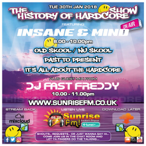 Insane & Mind ”Live” Sunrise FM - 1992-2018 Hardcore - 30th Jan 2018
