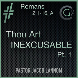 Thou Art Inexcusable Pt. 1 | Romans 2:1-16, A