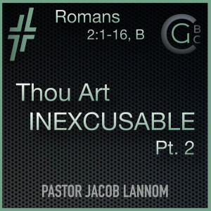 Thou Art Inexcusable Pt. 2 | Romans 2:1-16, B