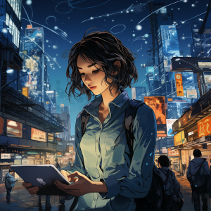 Tokyo, 2034: Keiko’s Quest for Balance in a Digitally Dominant World