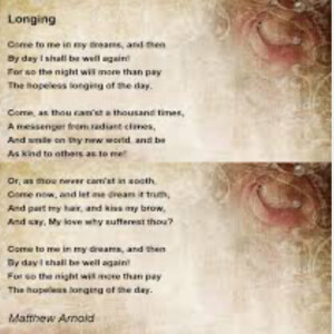 Longing - Matthew Arnold