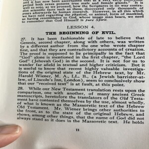 God’s Word To Women- lesson 4 The Beginning Of Evil