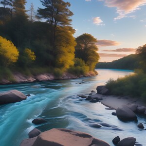 Flowing River in the Morning 1 Hour Sleep & Relax Sound
